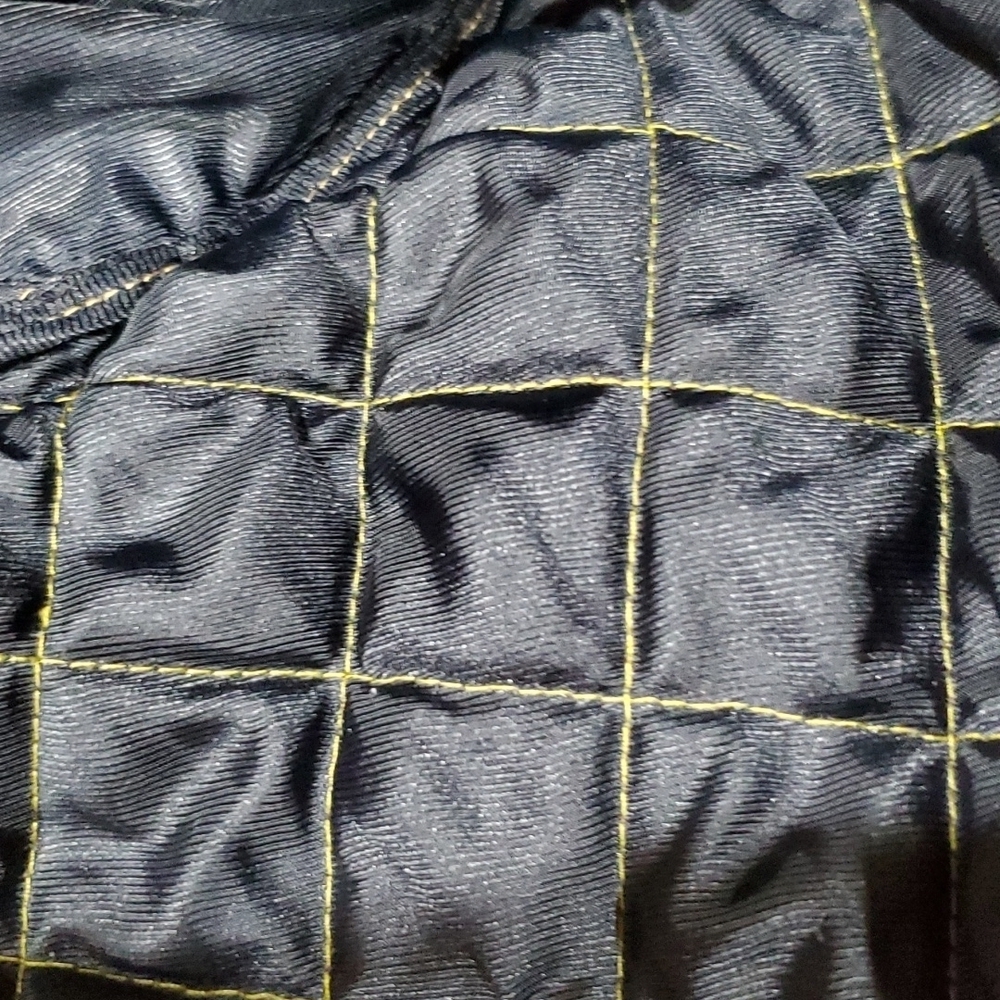 Burberry tan quilted cotton jacket coat nova check flip cuff and collar reverse - Picture 7 of 14